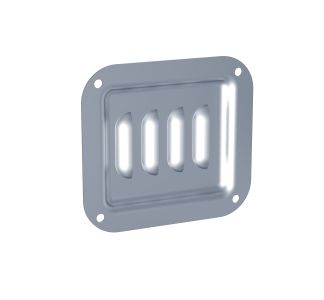 Small Very Shallow PennBrite Dish with Louvre Vents