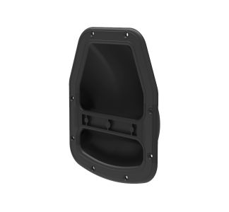 Black Cabinet Bar Handle with Aluminium Handle and Plastic Dish