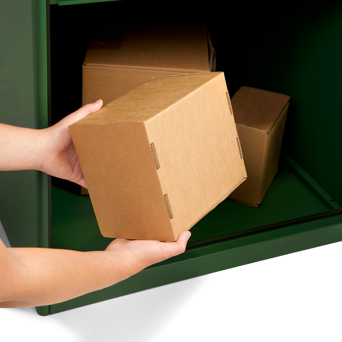parcel box retrieval 