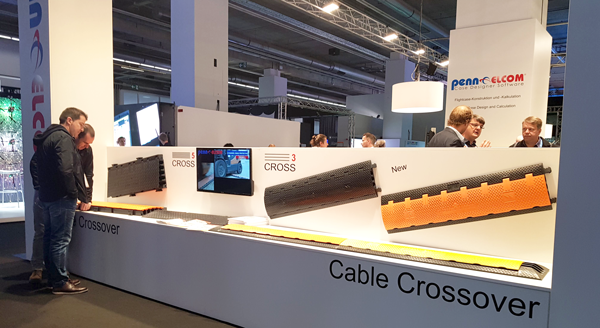 Visitors inspecting our Cross3 range at ProLight + Sound